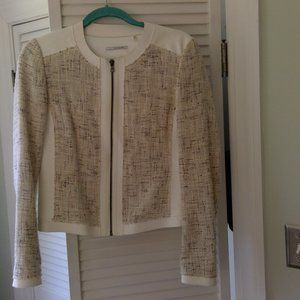 Tahari zip front jacket size 4